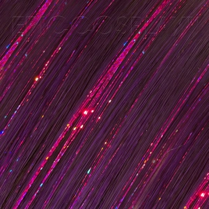 35" Tinsel Blended Weft Extension - Purple Black Fusion