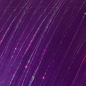 35" Tinsel Blended Weft Extension - Royal Purple