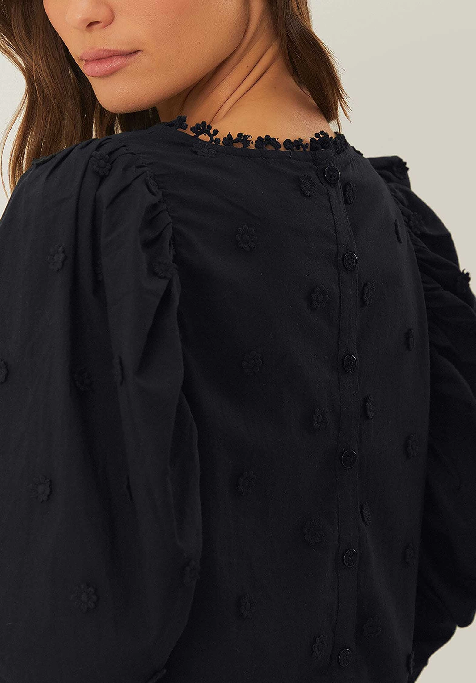 3d Flowers Blou 338615 Black