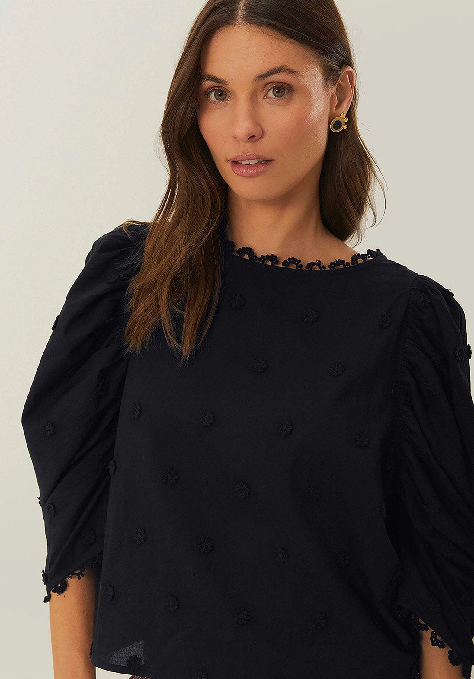 3d Flowers Blou 338615 Black