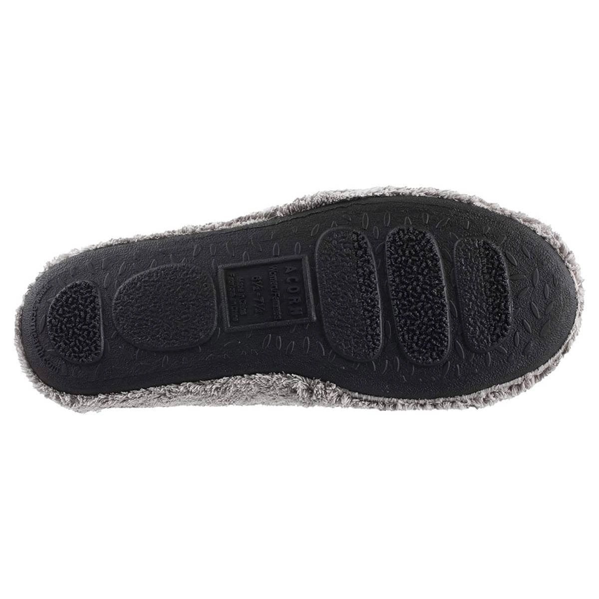 Acorn Women's Clog Slippers - Spa Quilted Skid Resistant, Grey, Large | A20123GRYWL