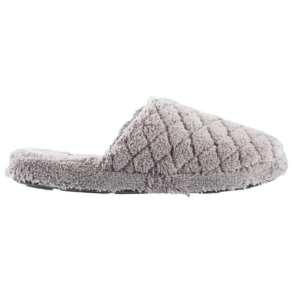 Acorn Women's Clog Slippers - Spa Quilted Skid Resistant, Grey, Large | A20123GRYWL
