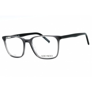 Adensco Men's Eyeglasses - Grey Plastic Full Rim Rectangular Frame | AD 137 0KB7 00