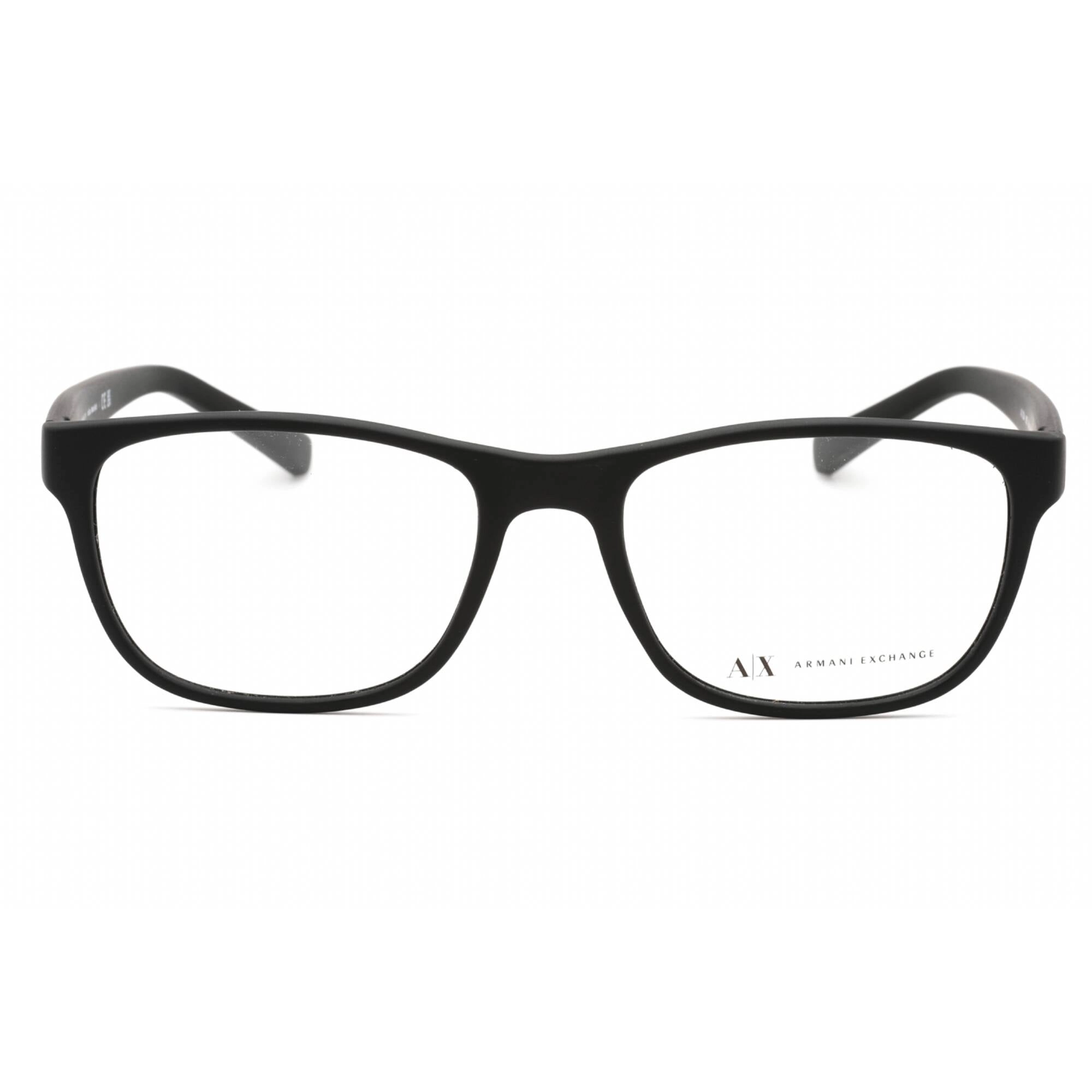 Armani Exchange Men's Eyeglasses - Black Rectangular Frame Clear Lens | AX3034F 8078