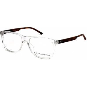 Armani Exchange Unisex Eyeglasses - Rectangular Shape Frame Clear Lens | AX3048F 8235