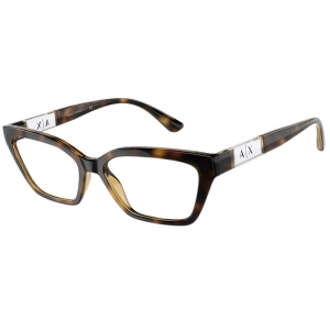 Armani Exchange Women's Eyeglasses - Demo Lens Shiny Havana Frame | 0AX3092F 8213