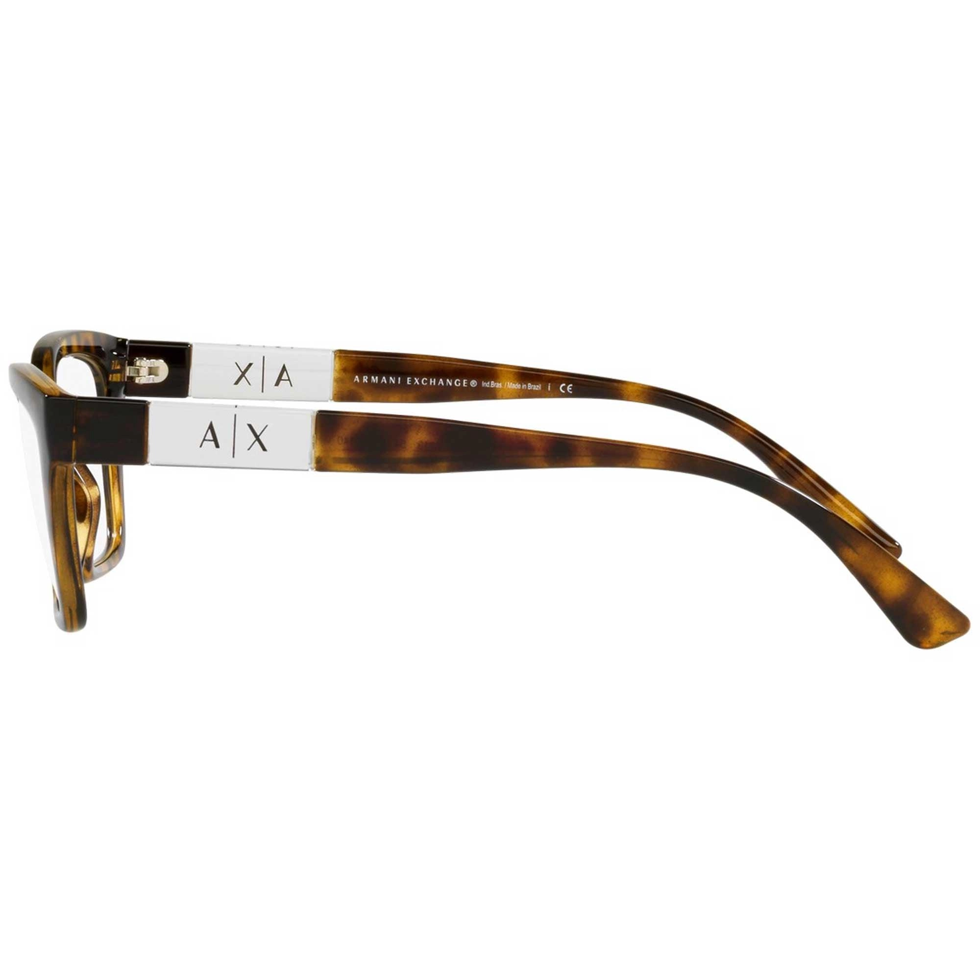 Armani Exchange Women's Eyeglasses - Demo Lens Shiny Havana Frame | 0AX3092F 8213