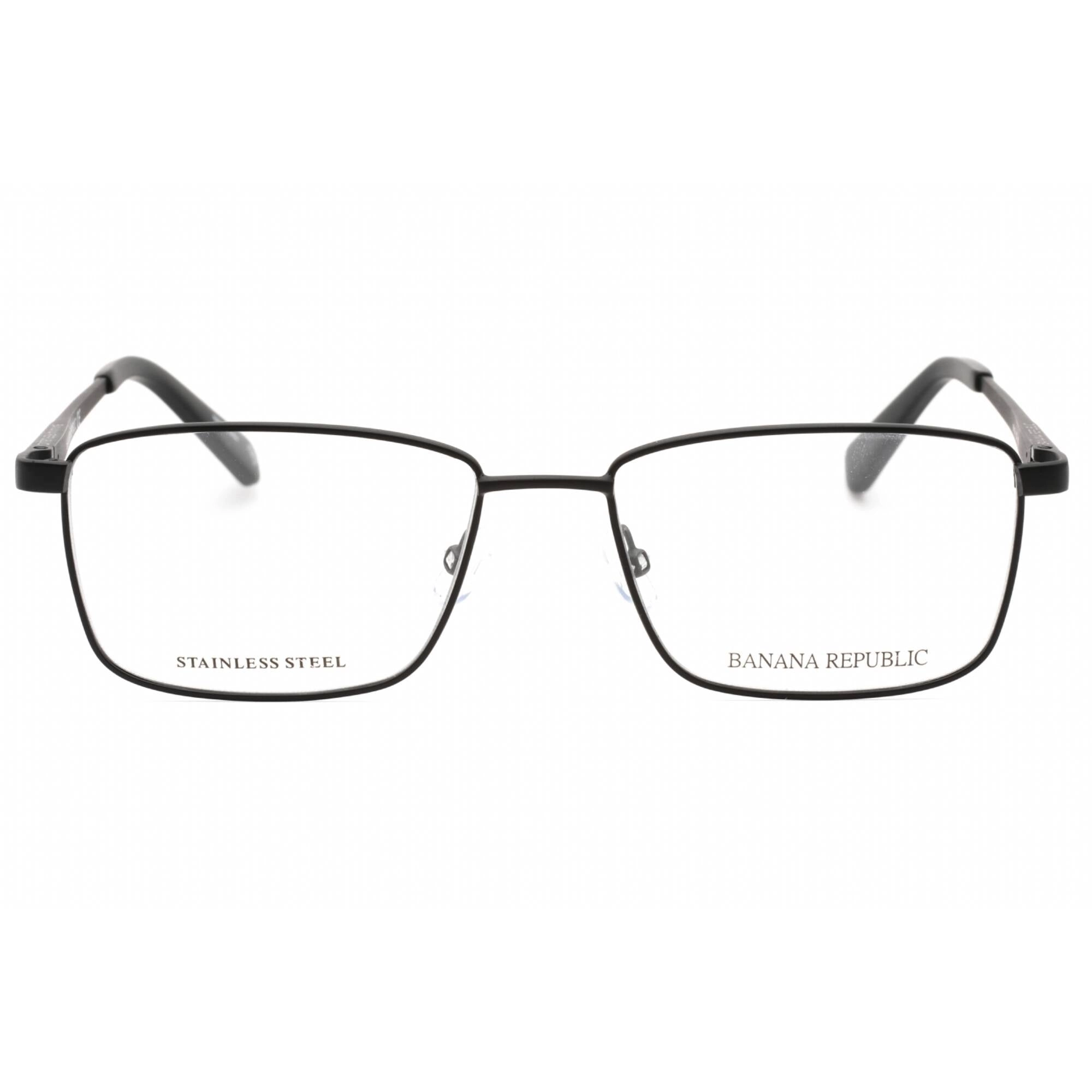 Banana Republic Men's Eyeglasses - Matte Black Rectangular Frame | BR 106 0003 00