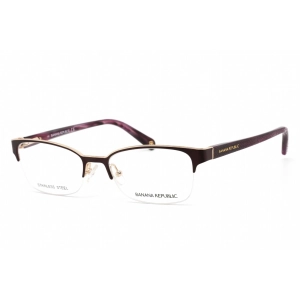 Banana Republic Women's Eyeglasses - Matte Purple Violet Half Rim Frame | Elsa 01JZ 00