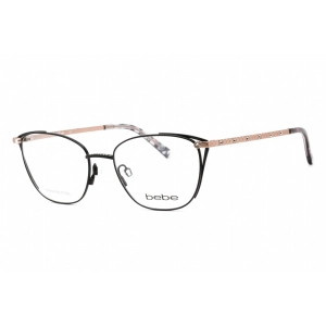 Bebe Women's Eyeglasses - Jet Rectangular Shape Plastic Frame, 53 mm | BB5182 001