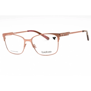 Bebe Women's Eyeglasses - Rose Gold Metal Full Rim Square Shape Frame | BB5155 770