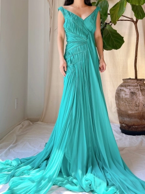 Bibhu Mohapatra Silk Draped Gown - S