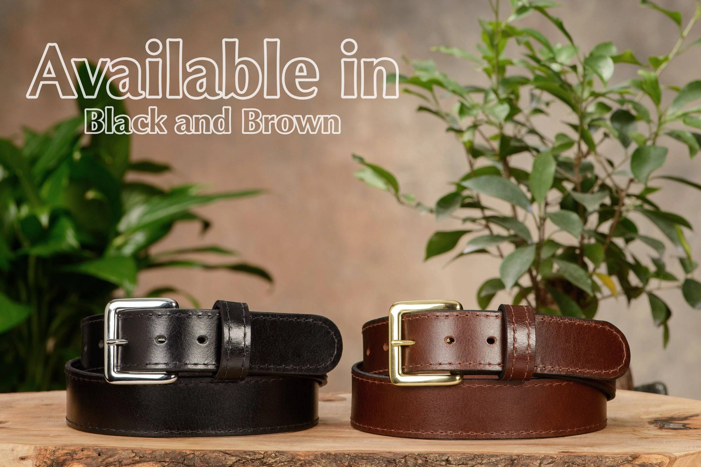 Brown Water Buffalo Money Belt With 25" Zipper 1.50" Wide
