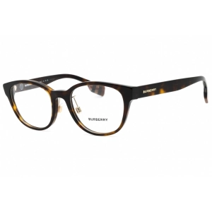 Burberry Unisex Eyeglasses - Dark Havana Plastic Full Rim Round Frame | 0BE2381D 3002