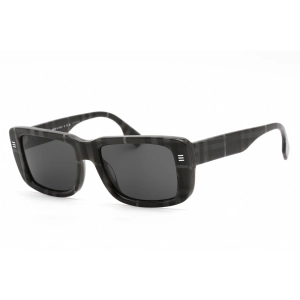Burberry Women's Sunglasses - Grey Check Rectangular Plastic Frame | 0BE4376U 380487