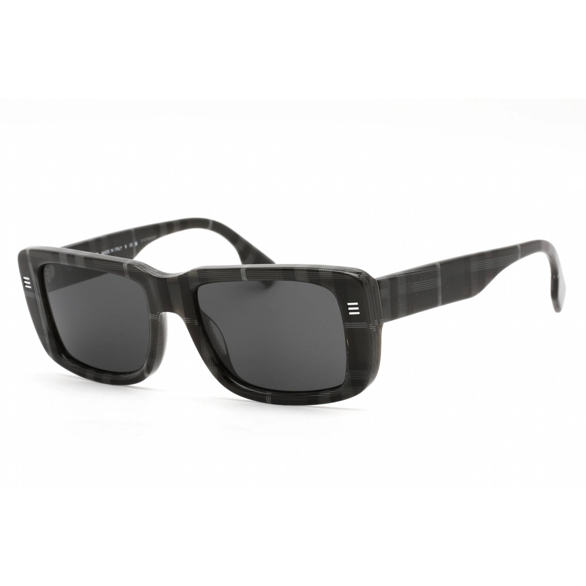 Burberry Women's Sunglasses - Grey Check Rectangular Plastic Frame | 0BE4376U 380487