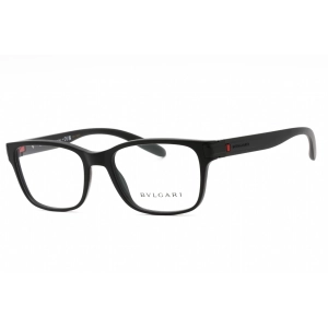 Bvlgari Men's Eyeglasses - Matte Black Plastic Full Rim Rectangular | 0BV3051 5313