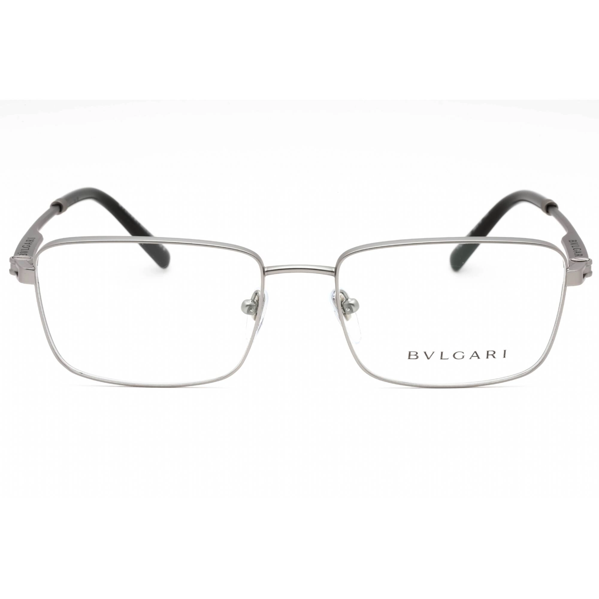 Bvlgari Men's Eyeglasses - Matte Gunmetal Full Rim Rectangular Frame | 0BV1123 195