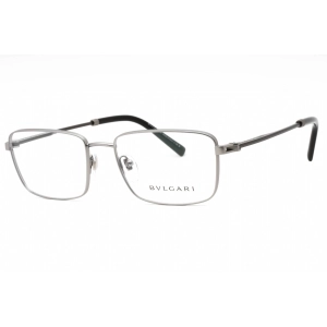 Bvlgari Men's Eyeglasses - Matte Gunmetal Full Rim Rectangular Frame | 0BV1123 195