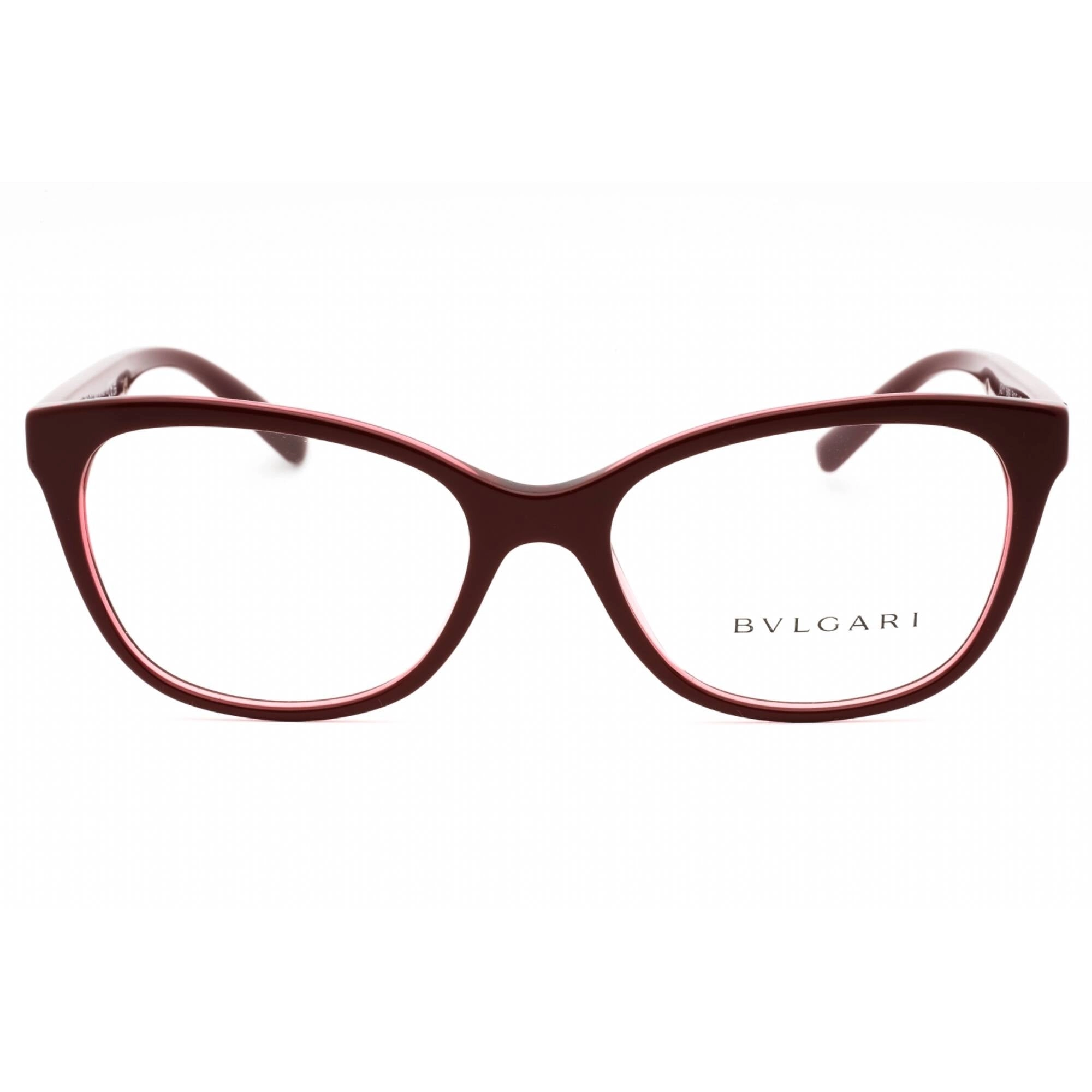 Bvlgari Women's Eyeglasses - Bordeaux Plastic Full Rim Cat Eye Frame | 0BV4211 5469