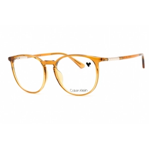 Calvin Klein Men's Eyeglasses - Full Rim Butterscotch Plastic Round | CK21522 729