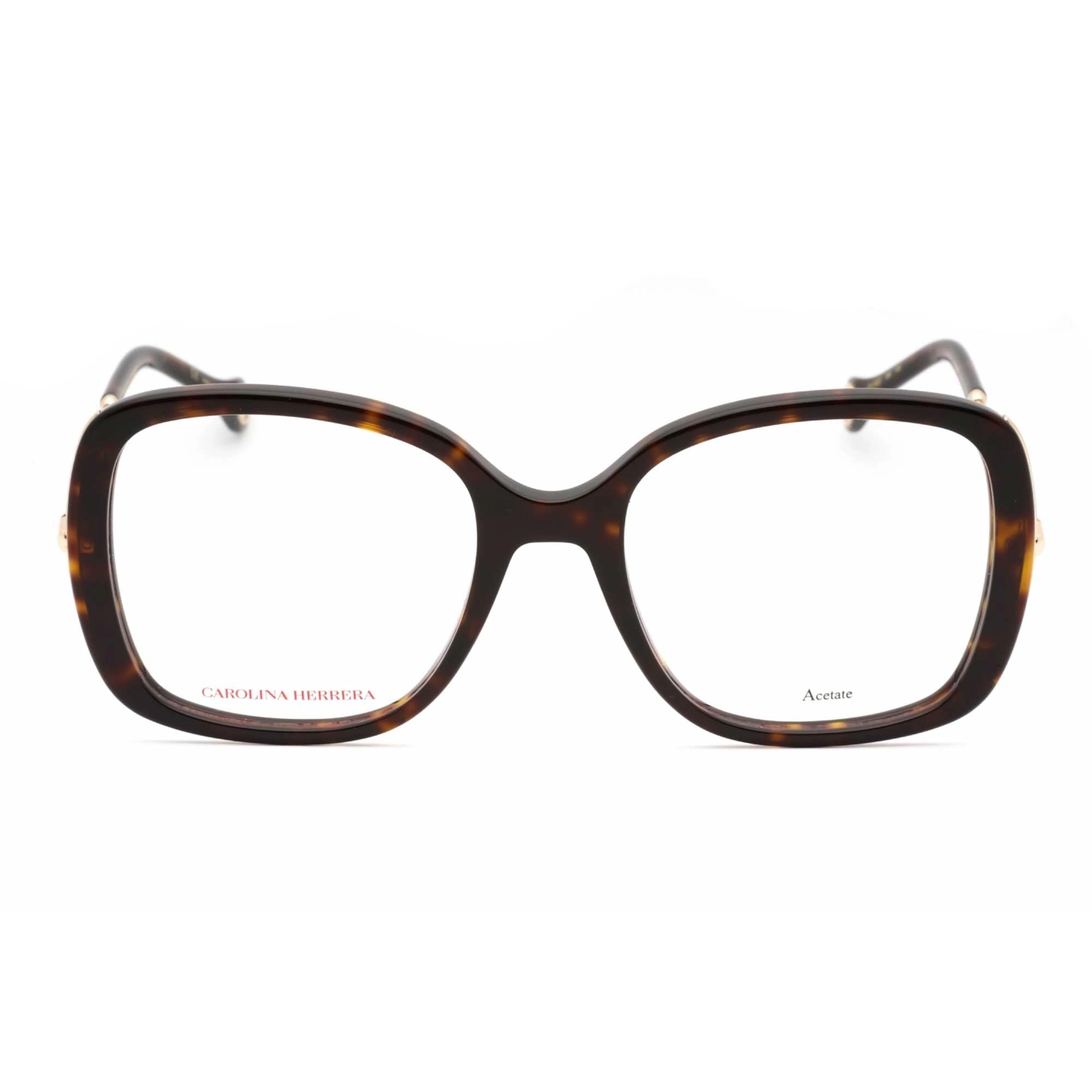 Carolina Herrera Women's Eyeglasses - Havana Plastic Butterfly Frame | CH 0022 0086 00