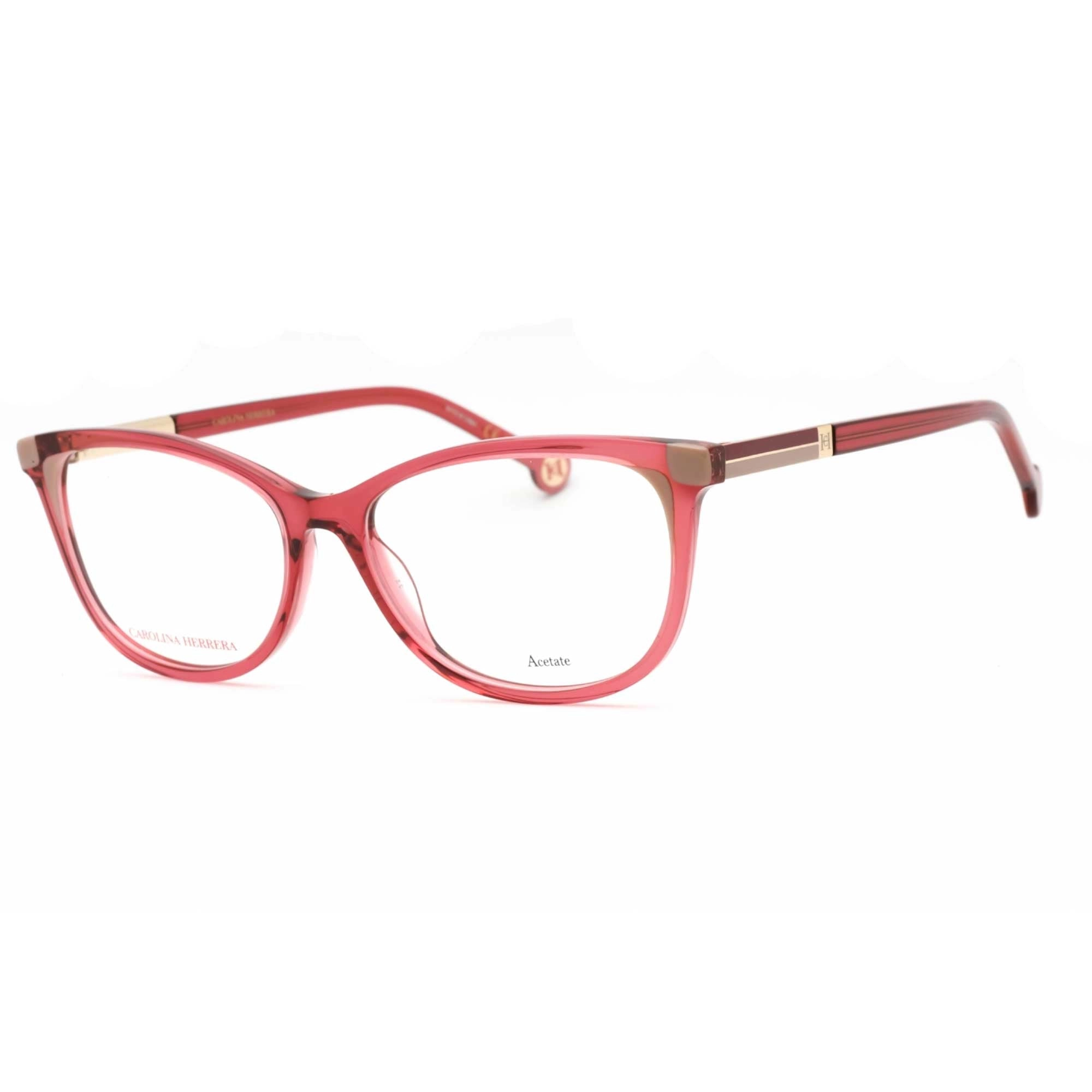 Carolina Herrera Women's Eyeglasses - Mauve Plastic Cat Eye Frame | HER 0163 0G3I 00