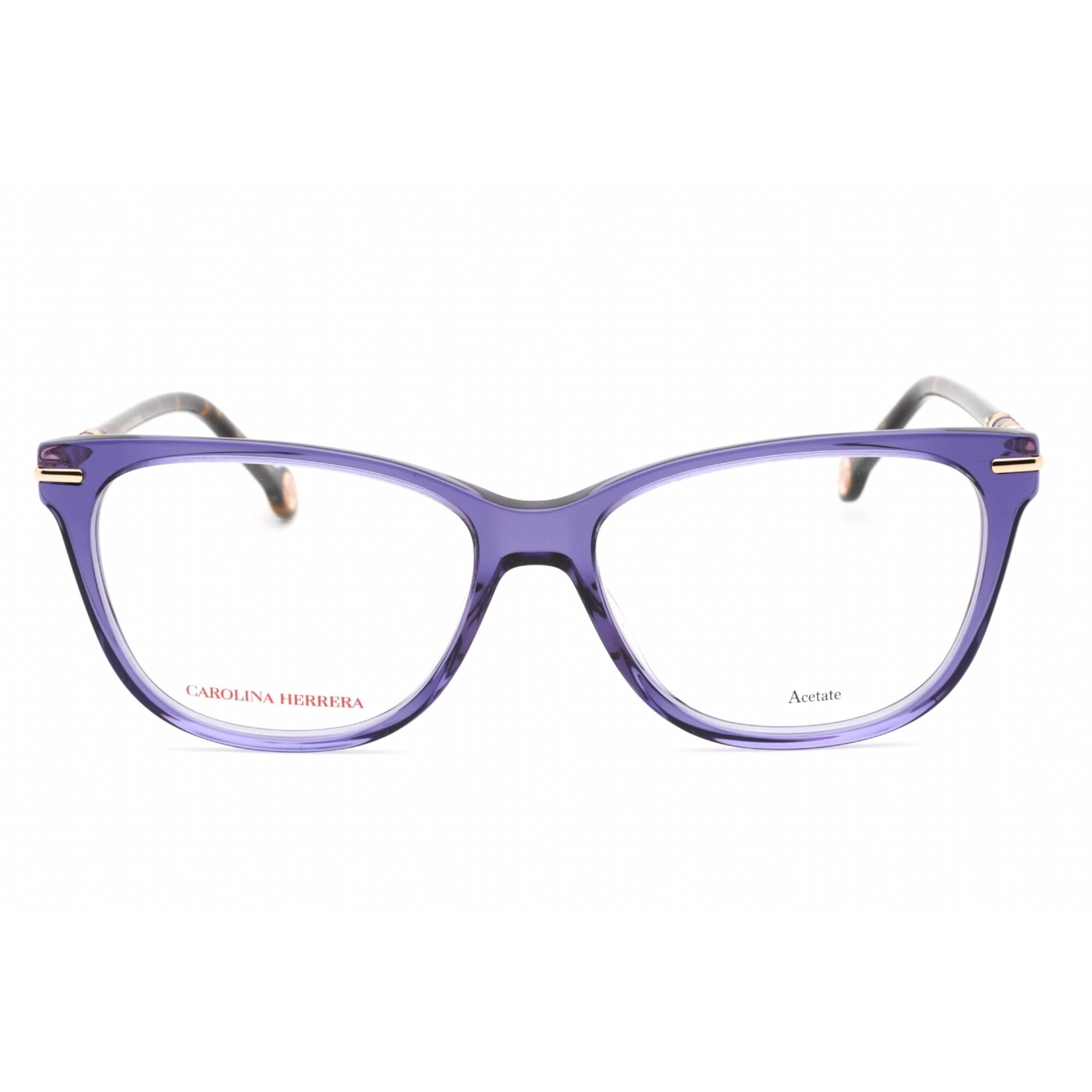 Carolina Herrera Women's Eyeglasses - Violet Havana 54mm Plastic Frame | HER 0096 0HKZ