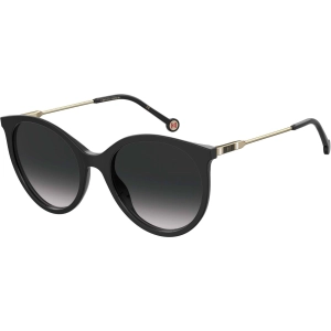 Carolina Herrera Women's Sunglasses - Black Round Full Rim Frame | CH 0069/S 0807