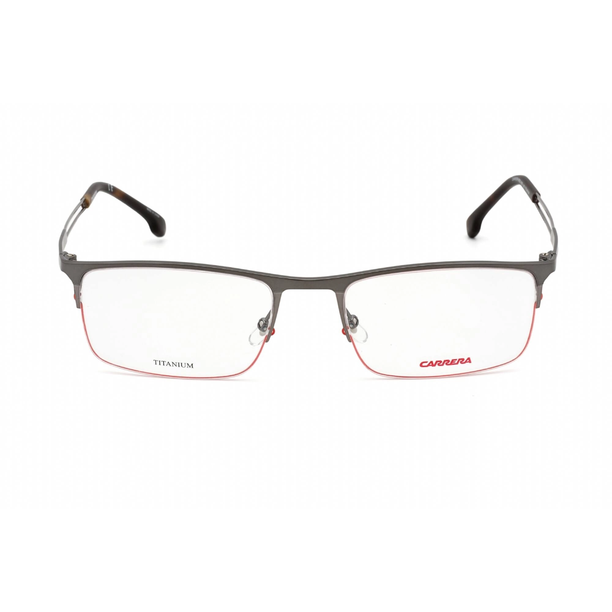 Carrera Men's Eyeglasses - Semi Matte Dark Ruthenium Rectangular Frame | 8832 0R80 00