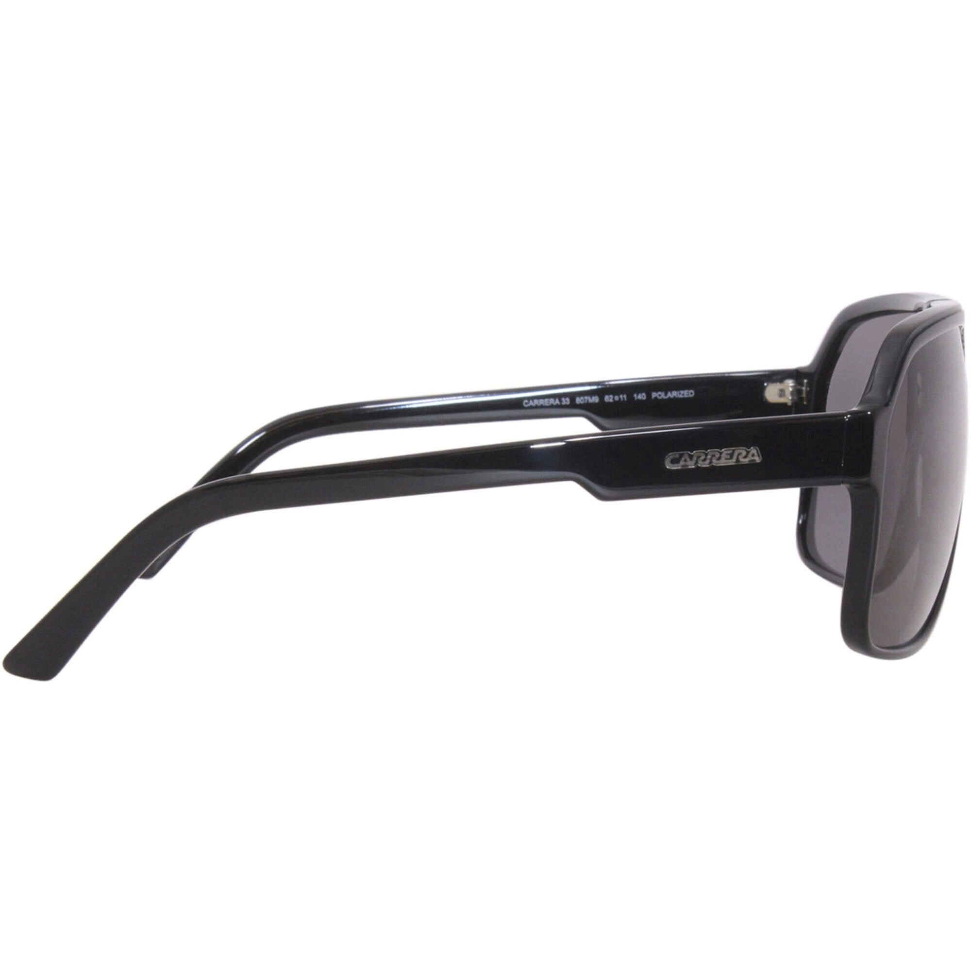Carrera Unisex Sunglasses - Black navigator Plastic Full-Rim Frame | 33/S 0807