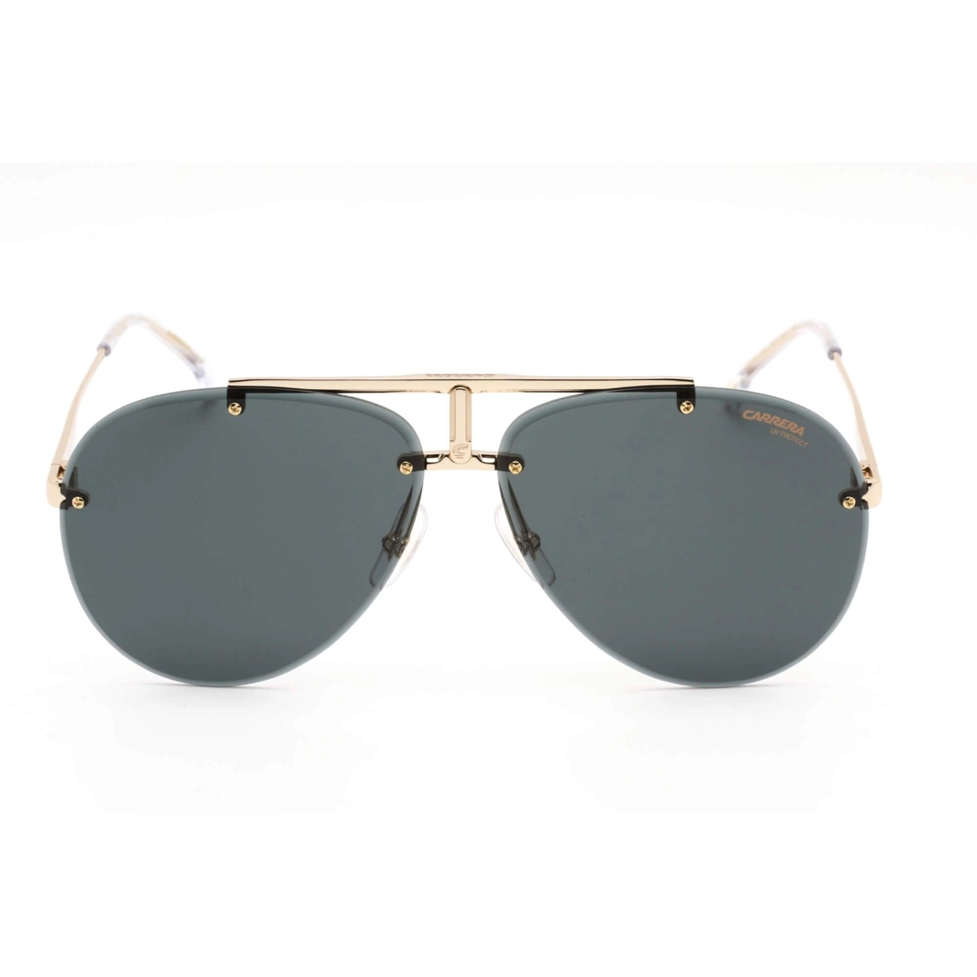 Carrera Unisex Sunglasses - Gold Metal Full Rim Pilot Frame Green Lens | 1032/S 0J5G