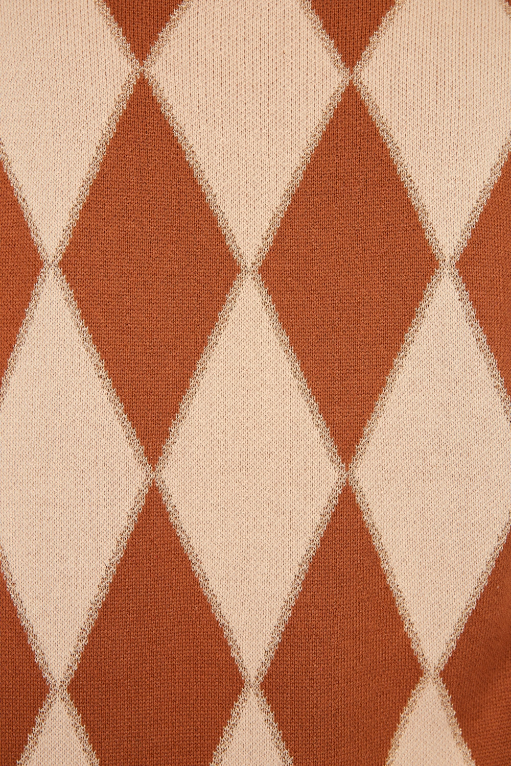 Casablanca Lurex Jumper in Sand