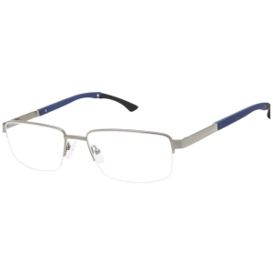 Champion Men's Eyeglasses - Demo Lens Matte Gunmetal Rectangular Frame | CUTRIAD C03
