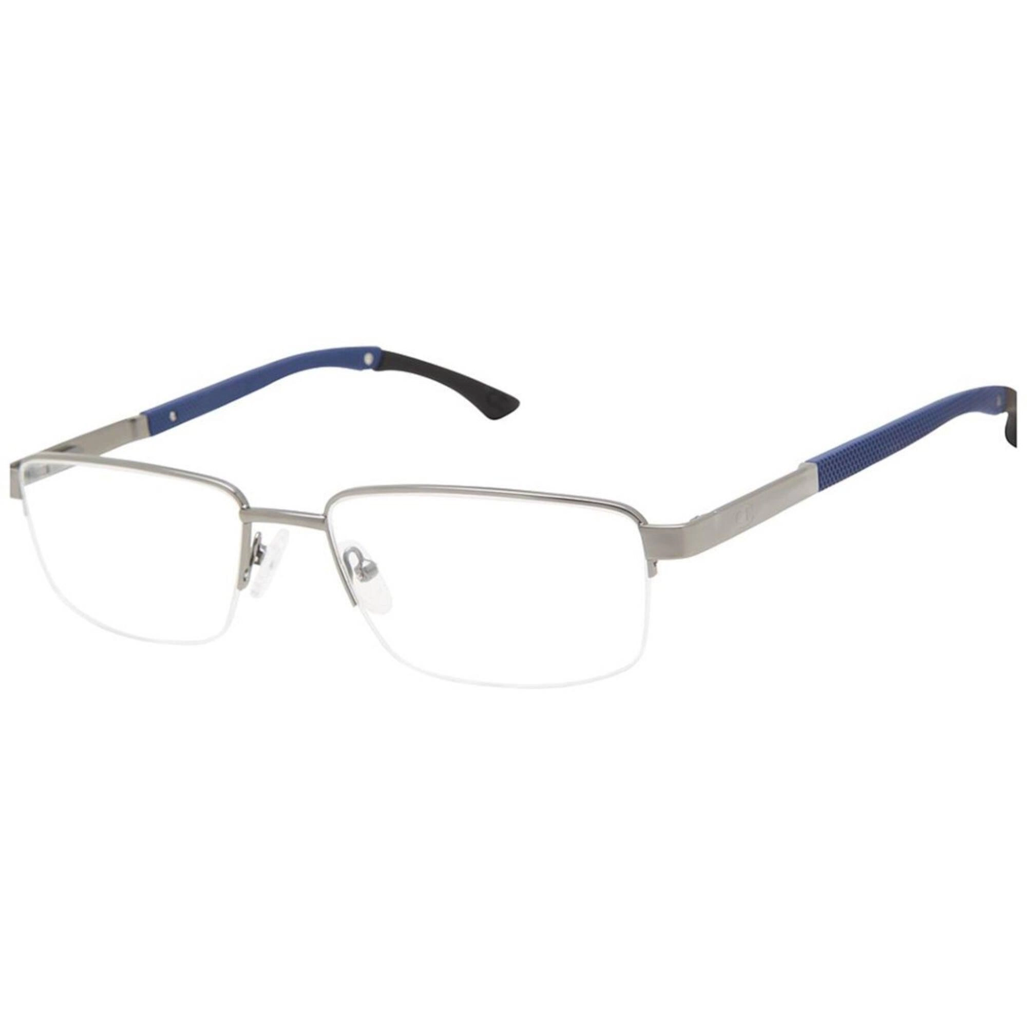 Champion Men's Eyeglasses - Demo Lens Matte Gunmetal Rectangular Frame | CUTRIAD C03