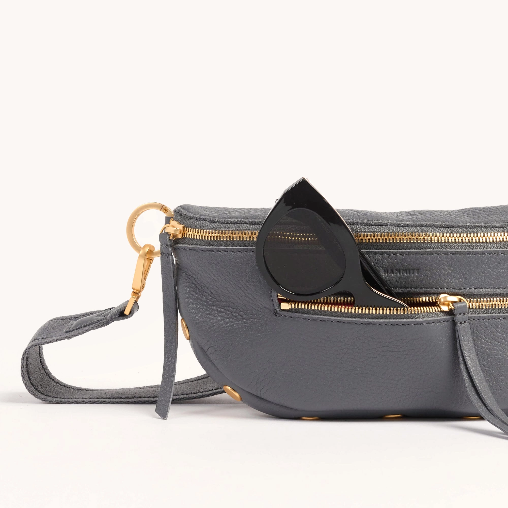 Charles Crossbody | Sonnet Grey/Brushed Gold | Med