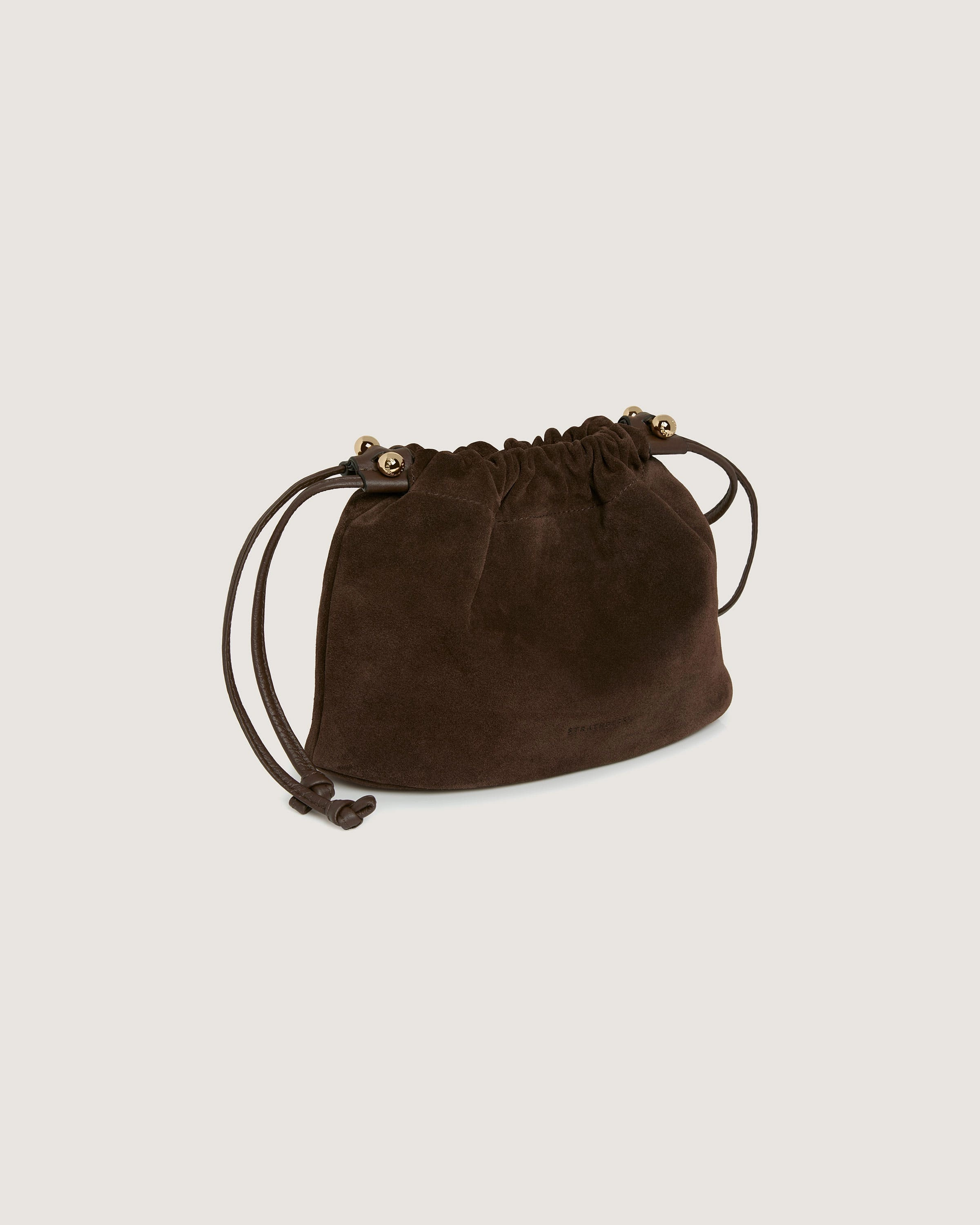 Charlotte Drawstring - Chocolate Suede