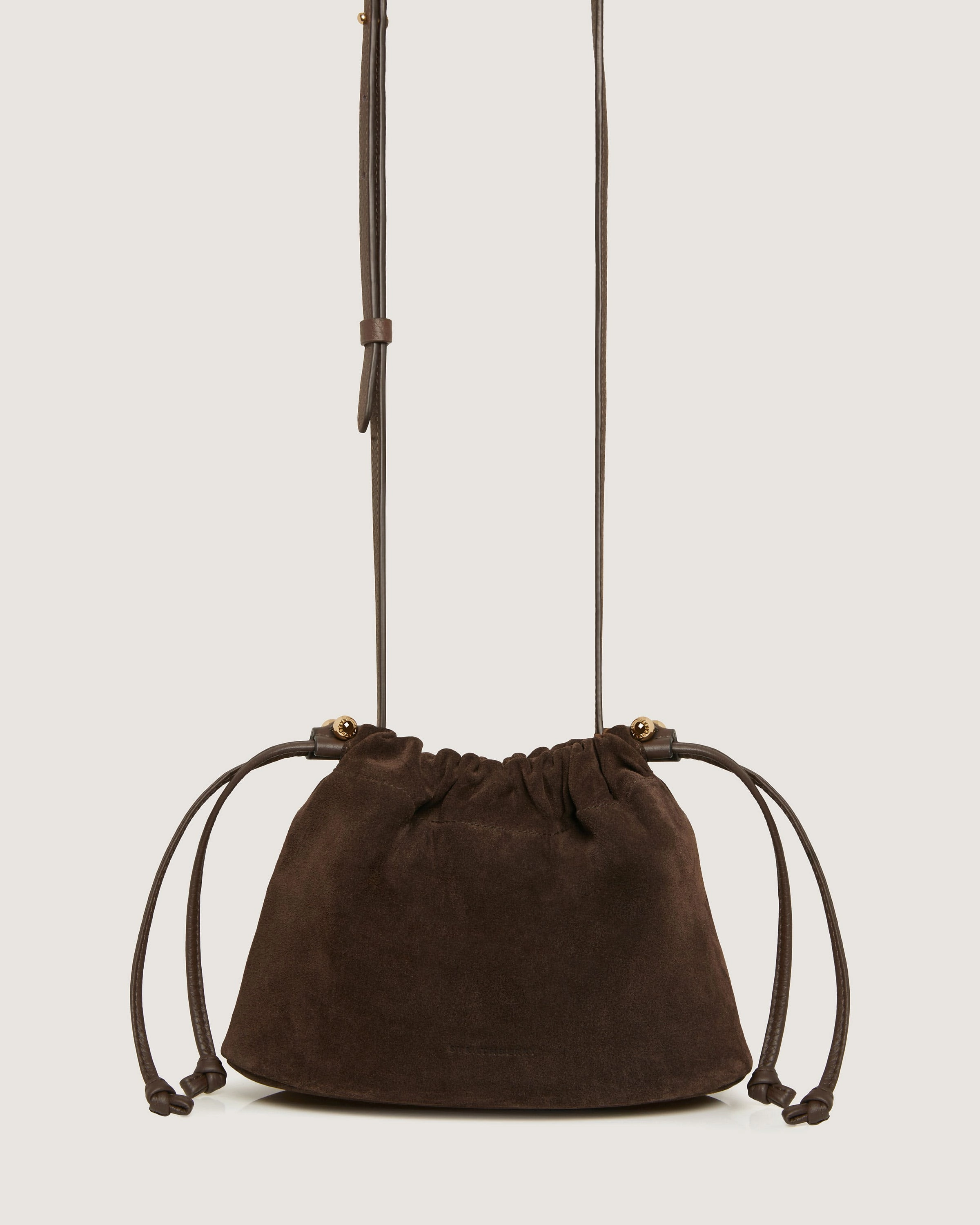 Charlotte Drawstring - Chocolate Suede