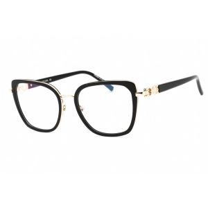 Charriol Men's Eyeglasses - Full Rim Shiny Gold Black Cat Eye Metal | PC71055 C02
