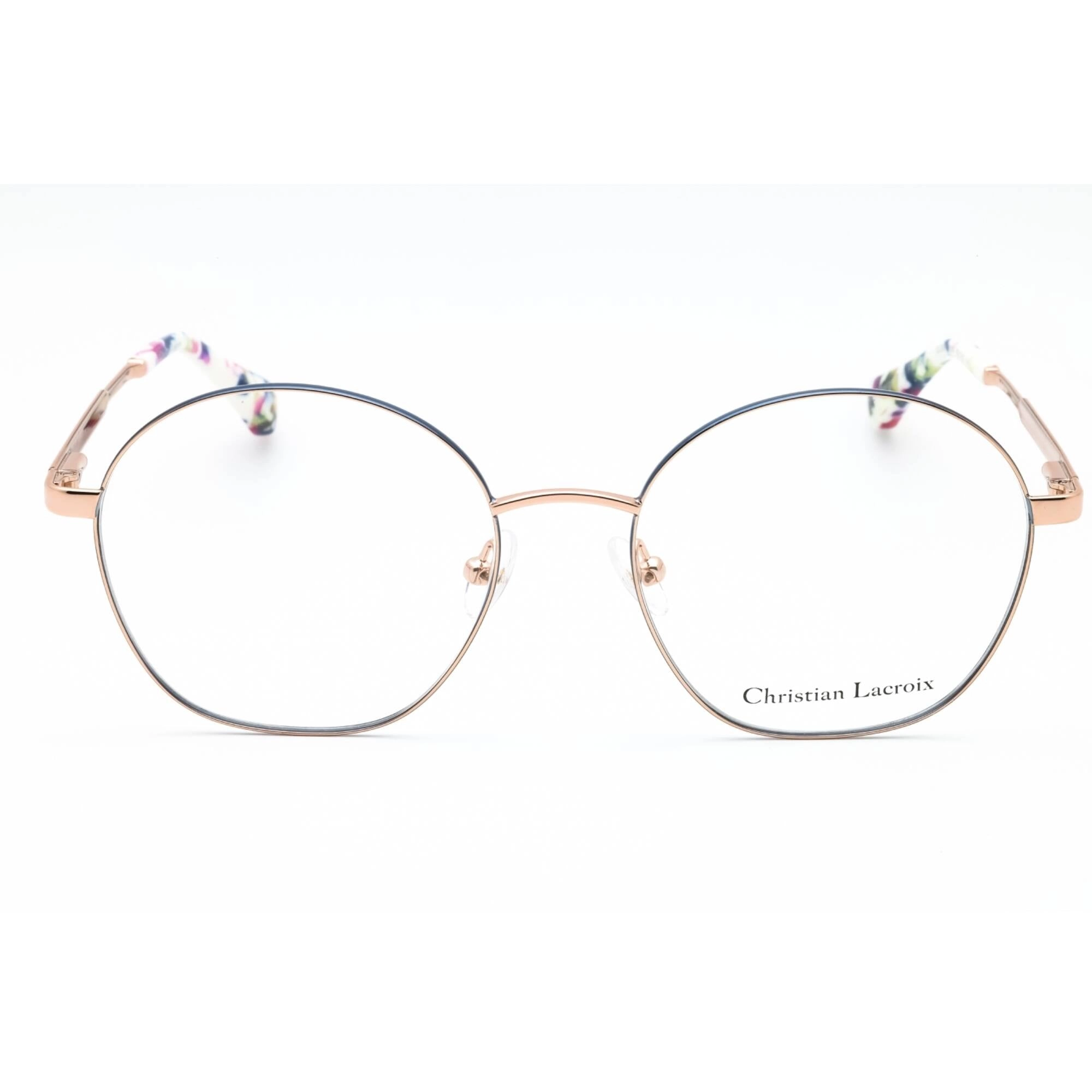 Christian Lacroix Women's Eyeglasses - Navy/Rose Gold Full Rim Frame | CL3074 600