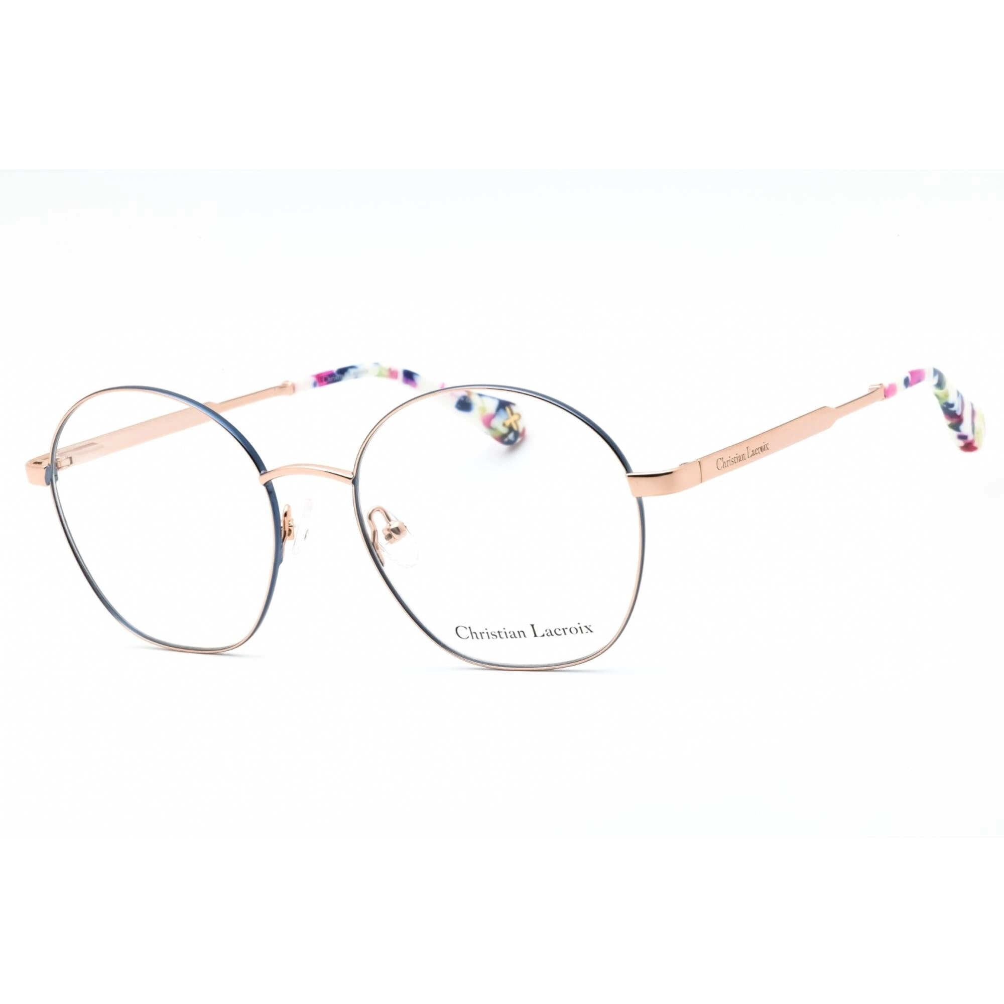 Christian Lacroix Women's Eyeglasses - Navy/Rose Gold Full Rim Frame | CL3074 600