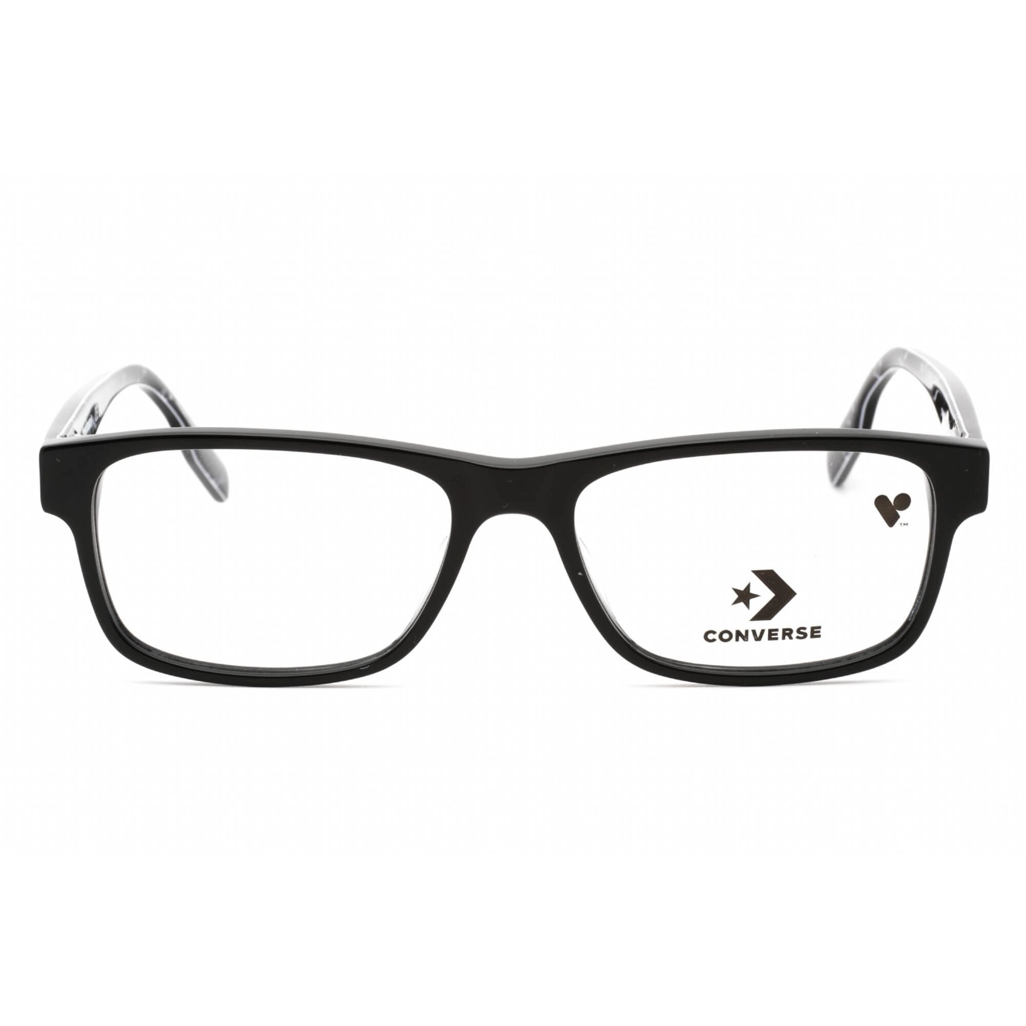 Converse Men's Eyeglasses - Black Plastic Rectangular Full Rim Frame | CV5001 001
