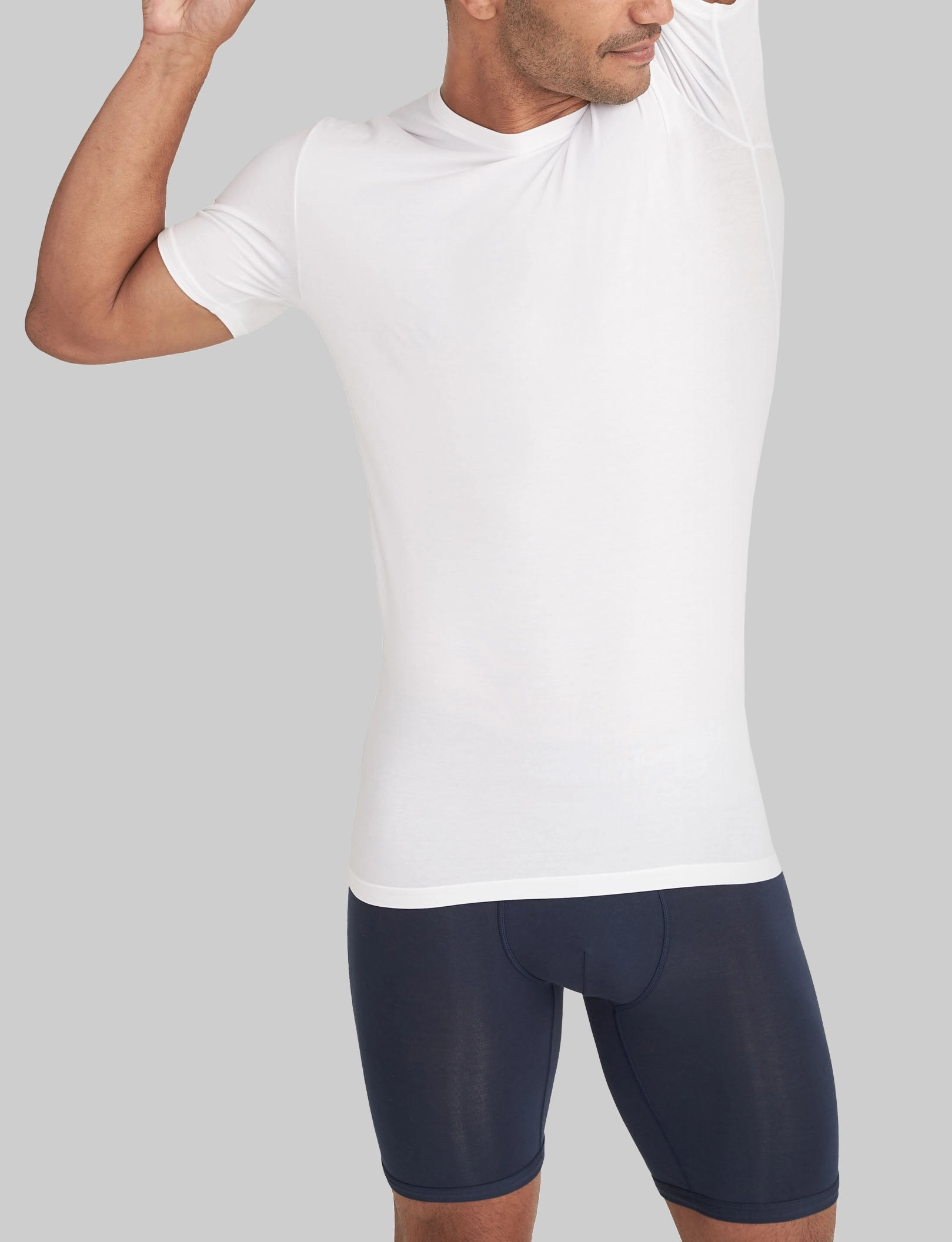 Cool Cotton Crew Neck Stay-Tucked Undershirt (3-Pack)
