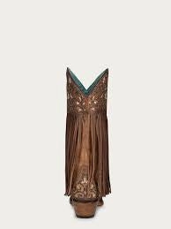 Corral C3876 Honey Glitter with Fringe Cowboy Boots