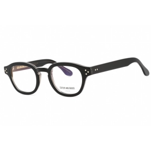 Cutler And Gross Unisex Eyeglasses - Black/Grey Round Frame Clear Lens | CG1290V2 002