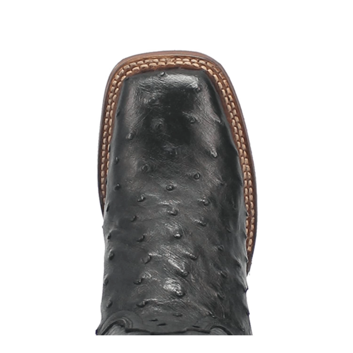 Dan Post Womens Kylo Black Full Quill Ostrich Cowboy Boots