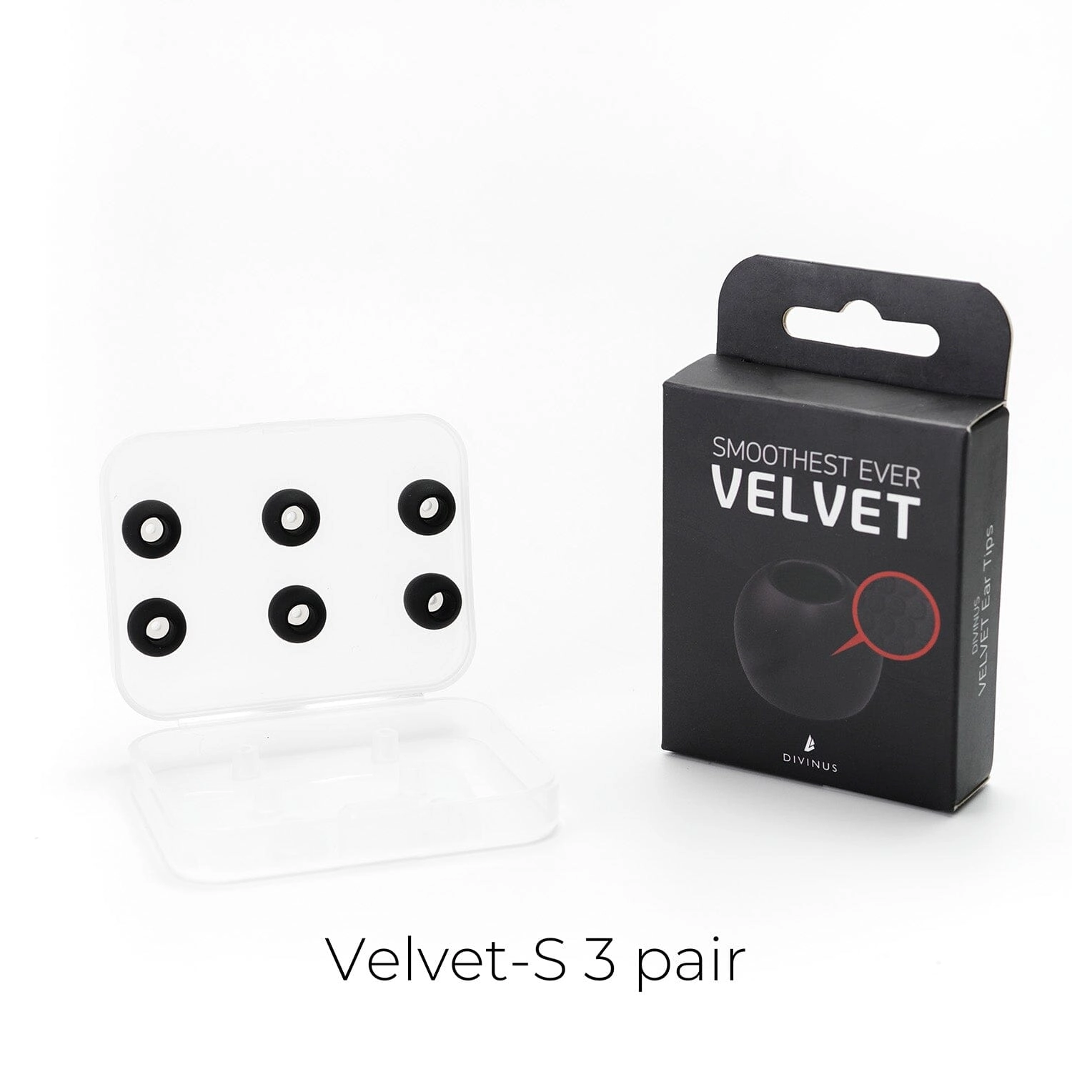 DIVINUS Velvet Silicone Eartips For 3-5mm Nozzle