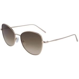Dkny Women's Sunglasses - Metal Full Rim Butterfly Frame Brown Lens | DKNY DK104S 210