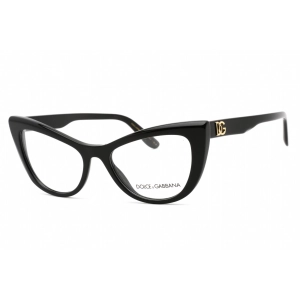 Dolce & Gabbana Women's Eyeglasses - Full Rim Black Cat Eye Shape Frame | 0DG3354 501