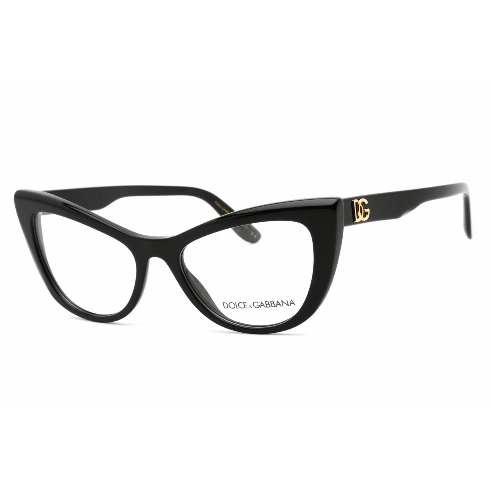 Dolce & Gabbana Women's Eyeglasses - Full Rim Black Cat Eye Shape Frame | 0DG3354 501